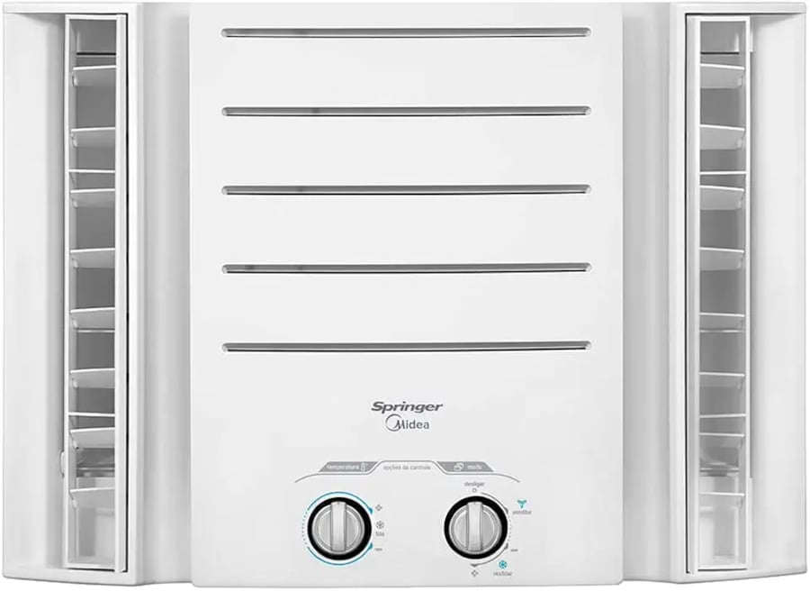 Ar-condicionado de janela Springer Midea QQK075BB 7500 BTU/h quente e frio
