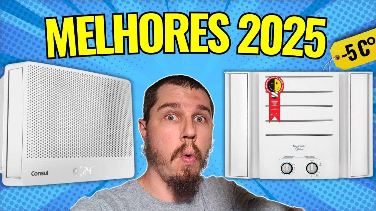 Vídeo comparando os melhores ar-condicionados de janela