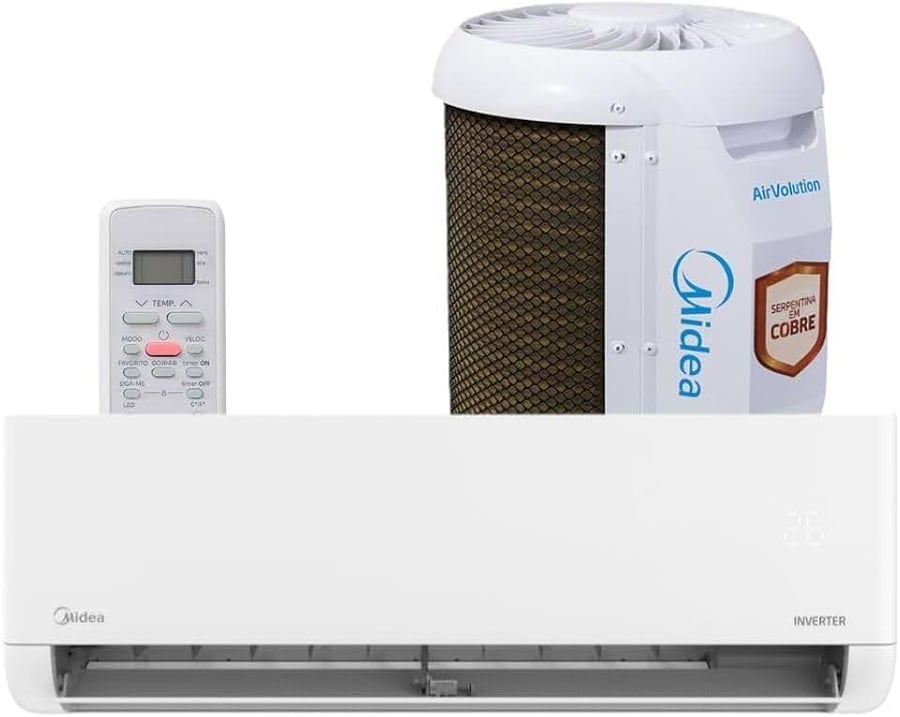 Ar-condicionado split Midea Lite Inverter 12000 BTUs frio 220V