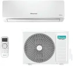 Ar-condicionado split Hisense R-32 Inverter de 9.000 BTUs quente e frio com Wi-Fi