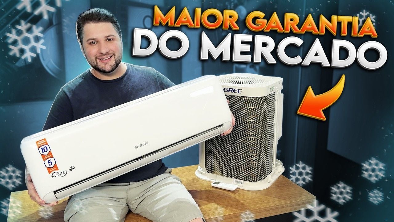 Vídeo testando o ar-condicionado Gree G-Top