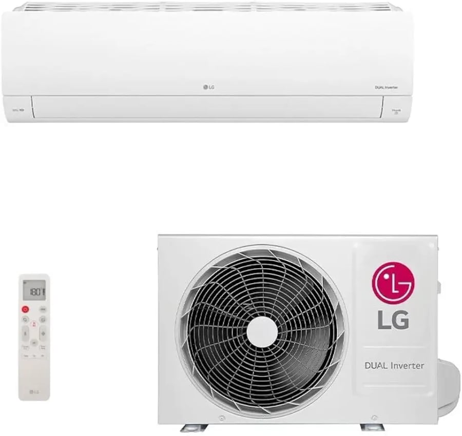 Ar-condicionado LG Dual Inverter Voice AI 9.000 BTUs quente e frio