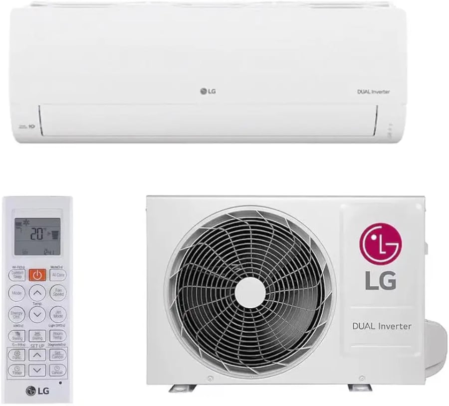 Ar-condicionado LG Compact AI Dual Inverter 9.000 BTUs só frio
