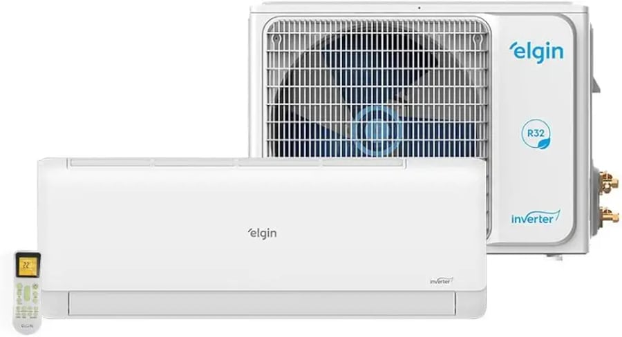 Ar condicionado split hi wall Elgin Eco Inverter II wifi 30000 BTUs quente e frio
