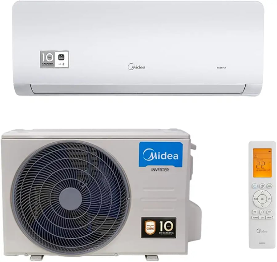 Ar condicionado split hi wall Midea Xtreme Save Connect inverter 30000 BTUs frio