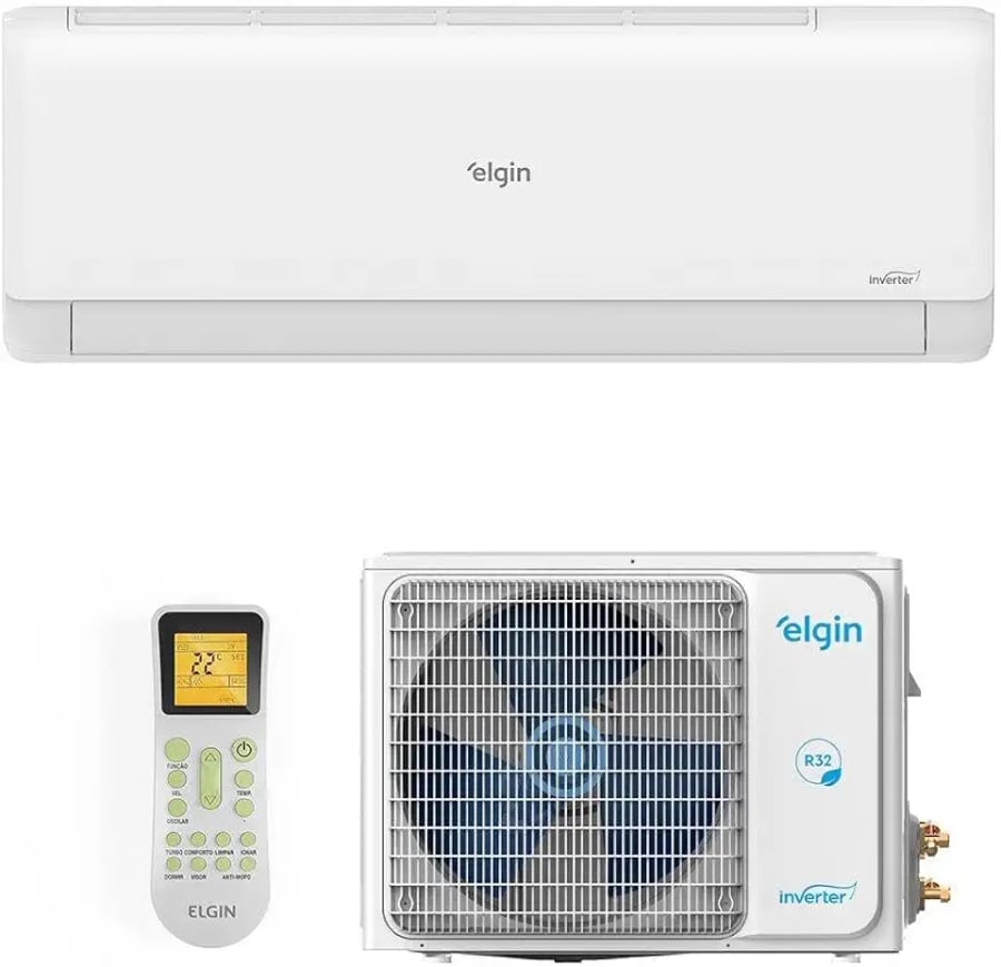 Ar condicionado split Elgin Eco Inverter II 30000 BTUs quente e frio com wi-fi