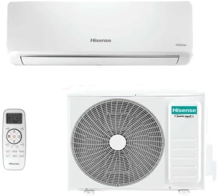 Ar condicionado split inverter Hisense R-32 hi-wall 9000 BTUs quente e frio wi-fi