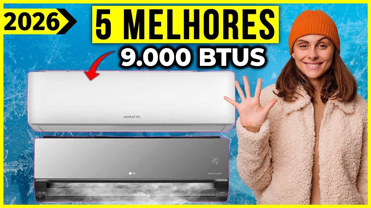 Vídeo sobre os melhores ar-condicionados de 9000 BTUs