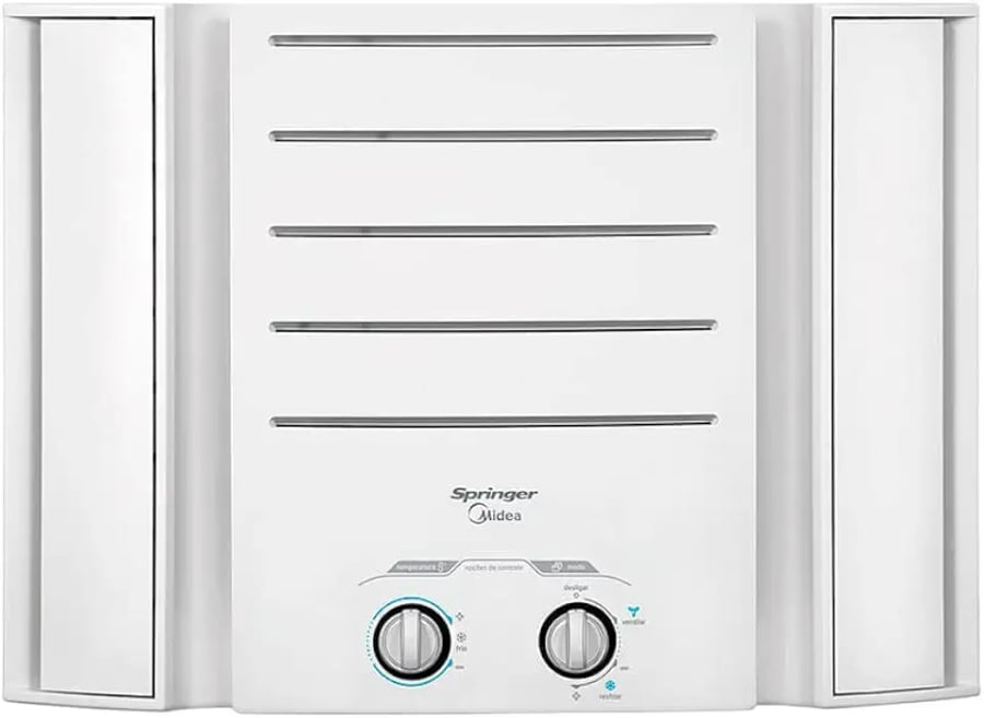 Ar-condicionado de janela Springer Midea mecânico frio 7500 BTU/h 127V