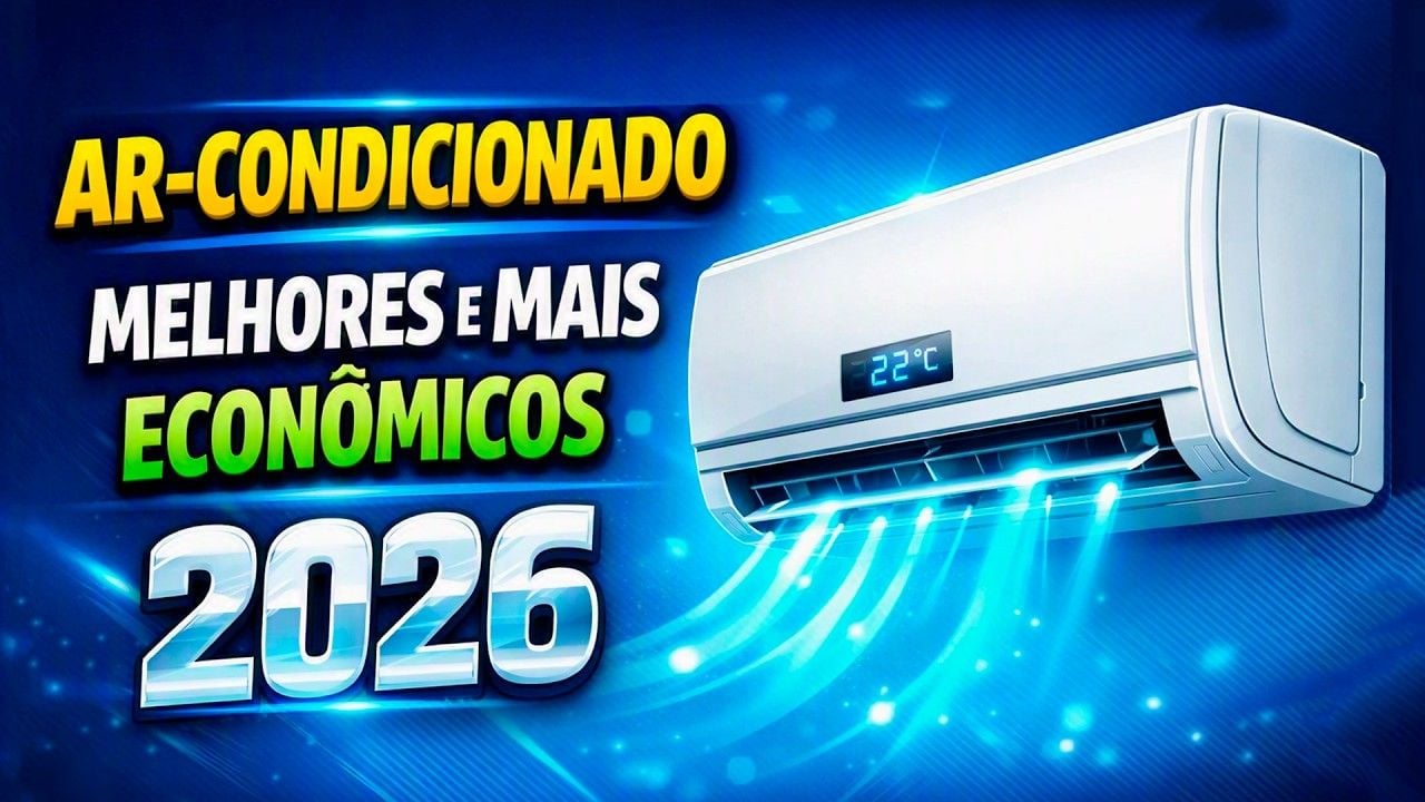 Vídeo com os melhores ar-condicionados mais econômicos de 2026