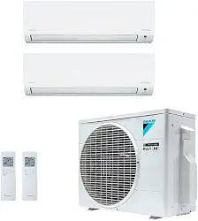 Ar-condicionado bi split Daikin 18.000 BTUs com duas evaporadoras de 9.000 BTUs