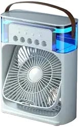 Mini ar-condicionado portátil com ventilador, umidificador e timer