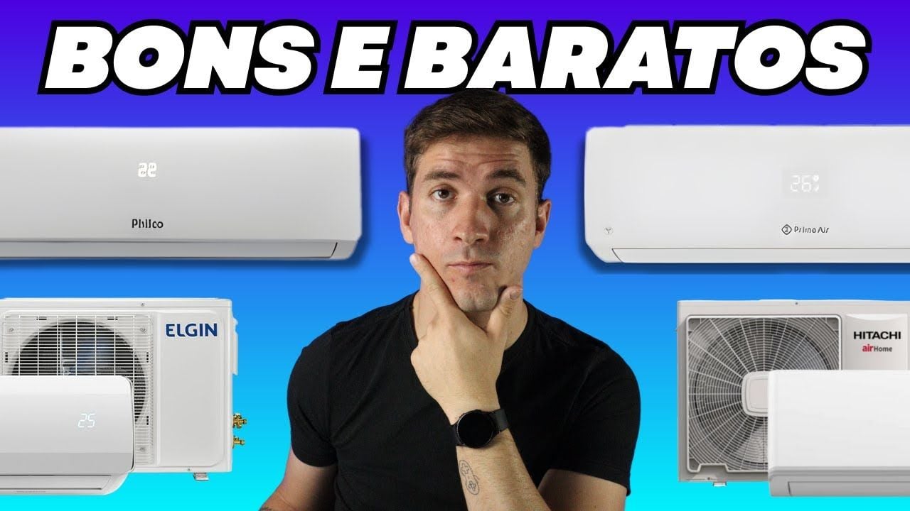 Vídeo comparando ar-condicionados bons e baratos