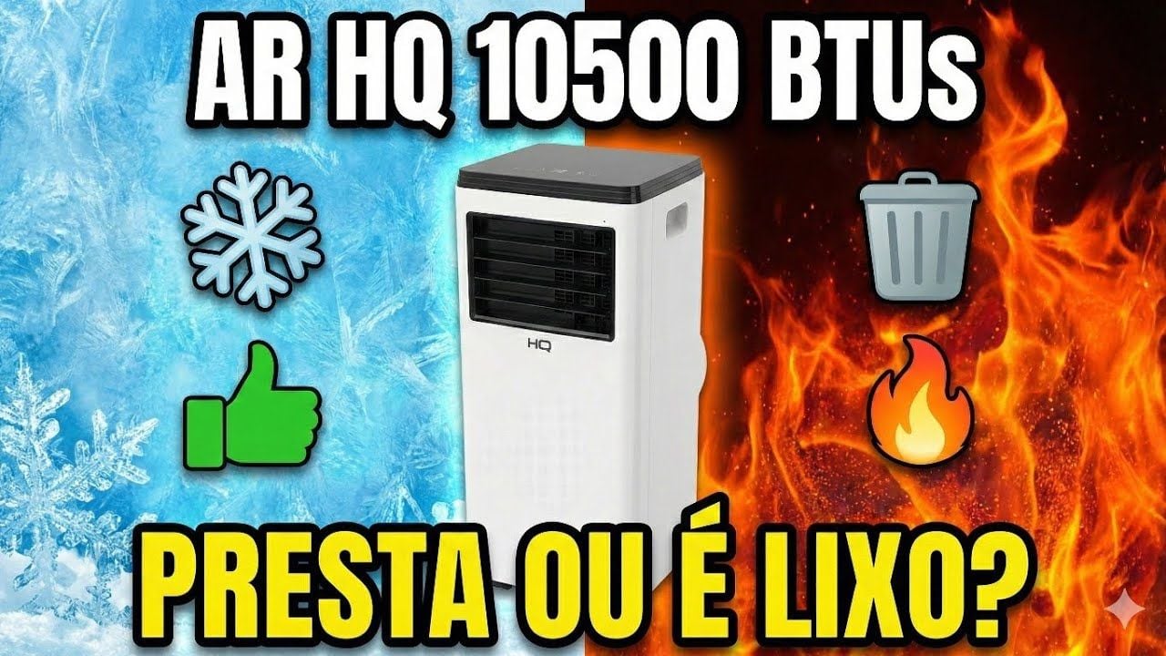Vídeo testando ar-condicionado portátil e mostrando a verdade sobre o desempenho