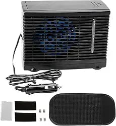 AC portátil para veículo 12V com montagem adesiva para painel