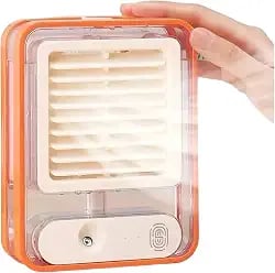 Mini climatizador portátil com bateria recarregável para levar no carro