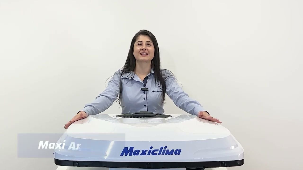 Vídeo mostrando ar-condicionado real para caminhão e motorhome