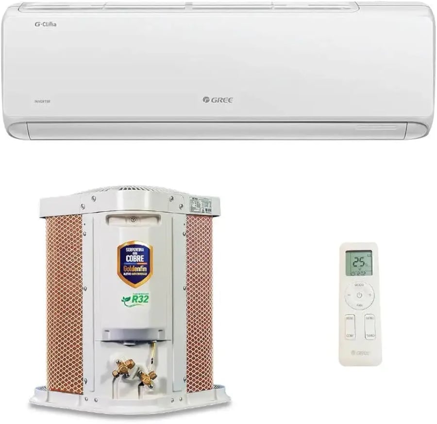Ar-condicionado split inverter Gree G-Clima 12000 BTUs frio
