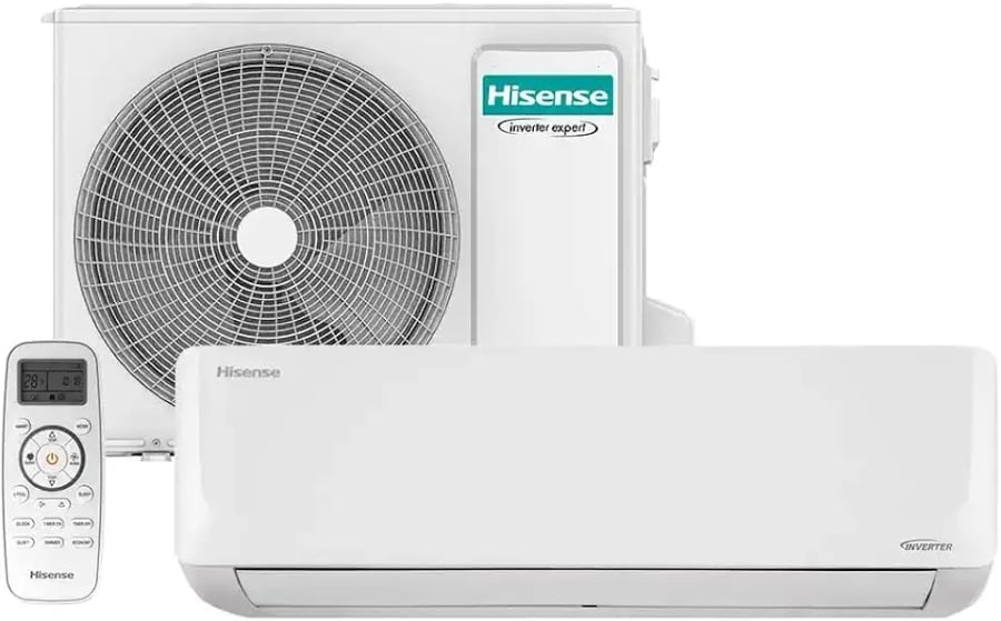 Ar-condicionado split inverter Hisense 9000 BTUs quente e frio Wi-Fi