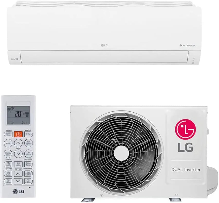 Ar-condicionado split LG Dual Inverter Compact 12000 BTUs frio