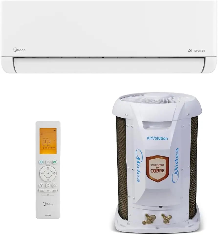 Ar-condicionado split Midea AI Airvolution Inverter 12000 BTUs frio