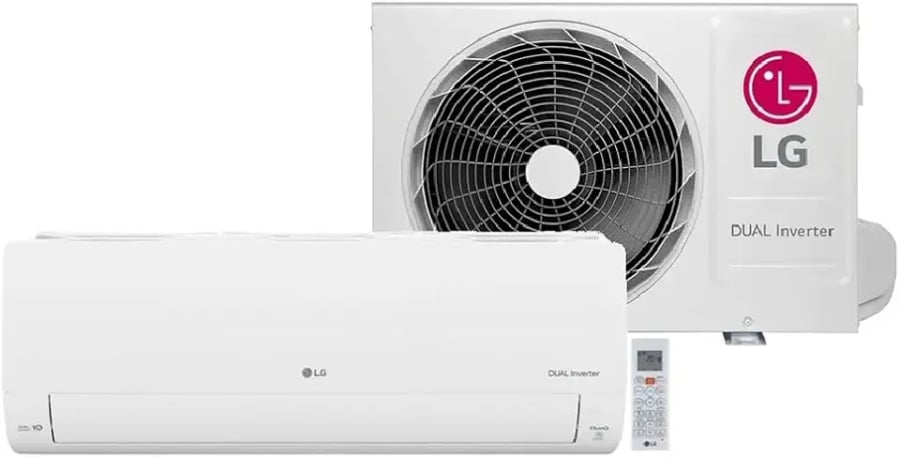 Ar-condicionado split LG Dual Inverter AI Voice 9000 BTUs frio