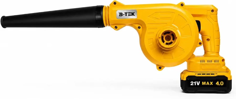 Soprador de folhas sem fio B-TEK 21V com bateria e motor brushless