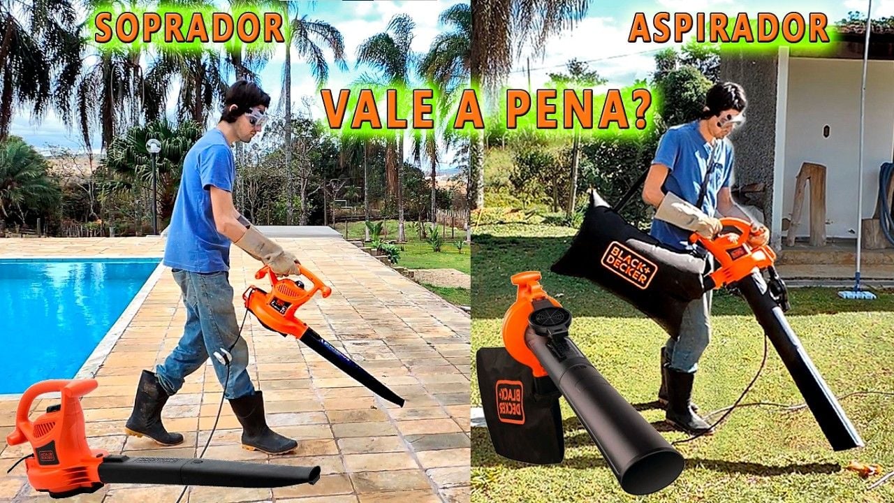 Vídeo testando o soprador aspirador BLACK+DECKER BV25