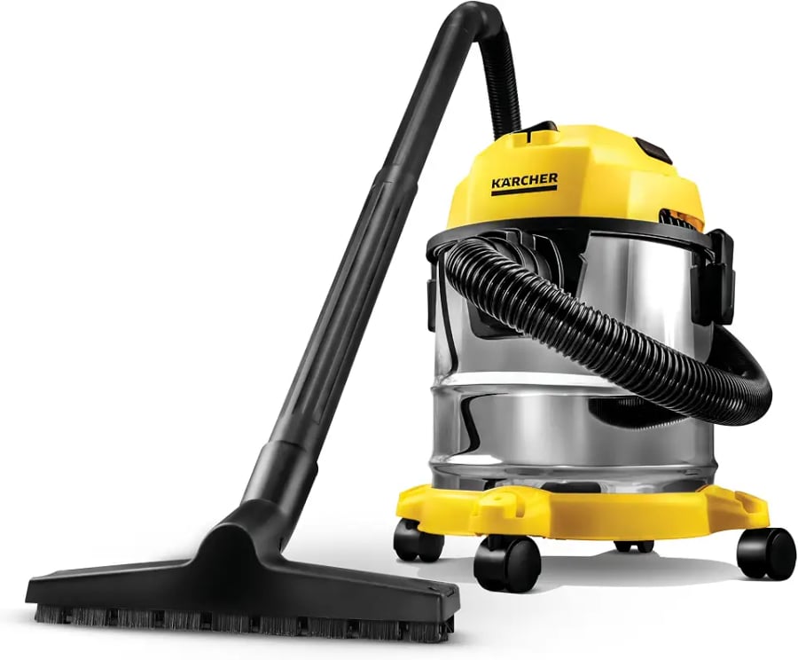 Aspirador de pó e água Kärcher WDL 1s 3 em 1 com tanque inox