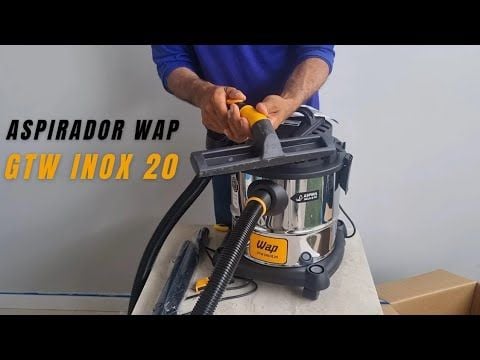 Vídeo com review do aspirador de pó e água WAP GTW INOX 20