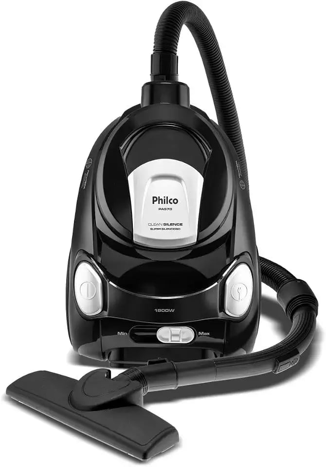 Aspirador de pó Philco PAS70 1800W 2,2 litros com filtro HEPA preto