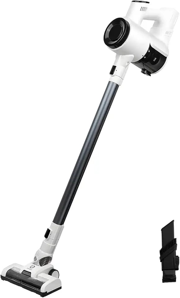 Aspirador vertical sem fio 120W com escova LED para pelos de animais