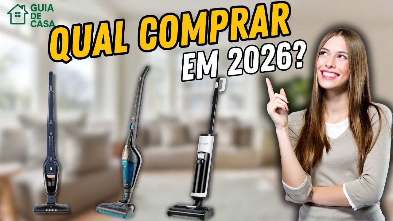 Vídeo comparando os melhores aspiradores de pó sem fio