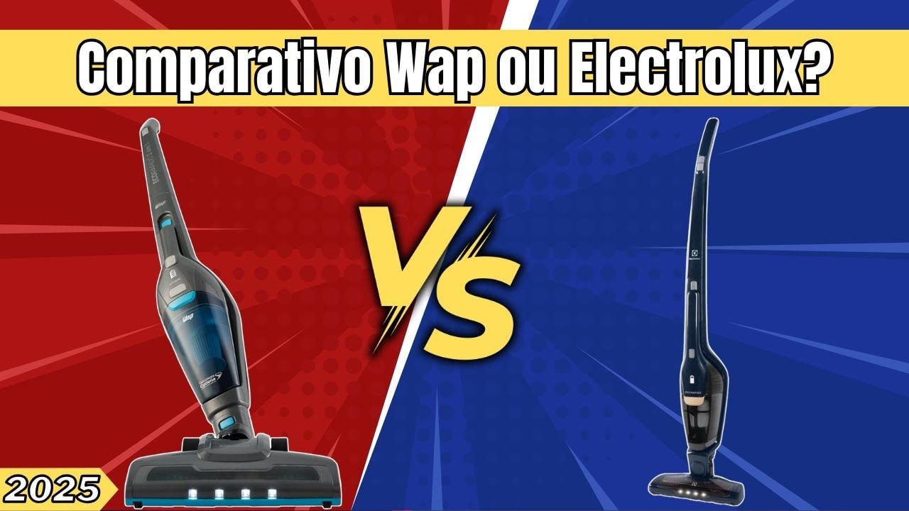 Vídeo comparando o Electrolux ERG28 com o WAP Eco Rápido