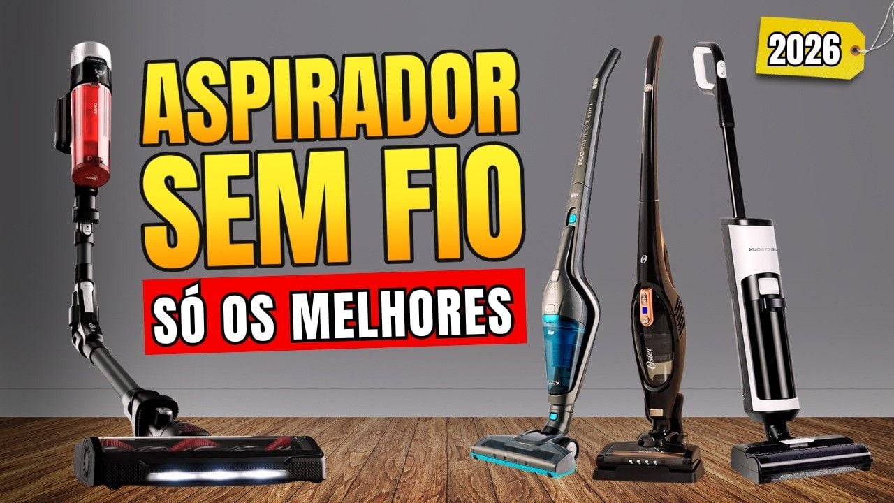 Vídeo comparando aspiradores verticais sem fio