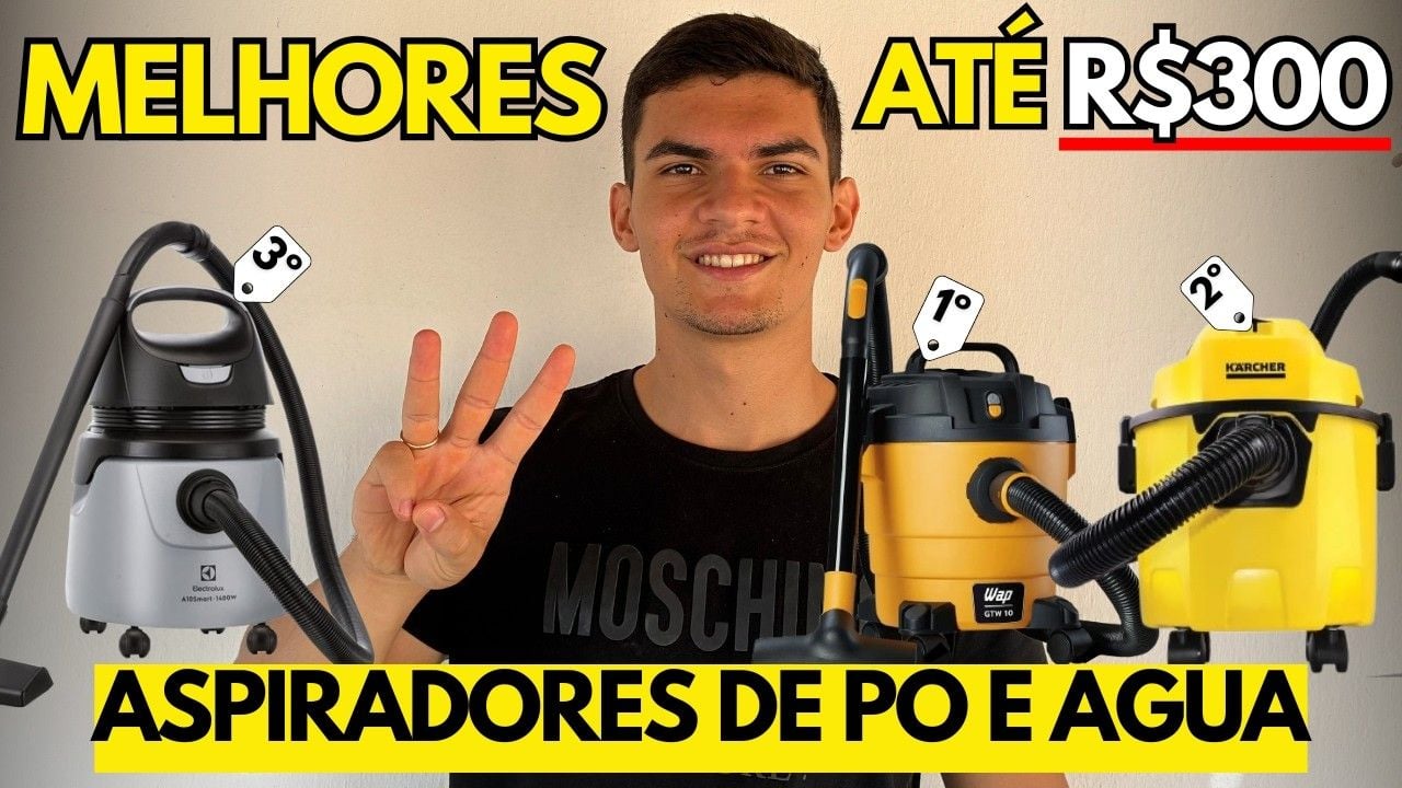 Vídeo sobre aspiradores de pó e água em 2026