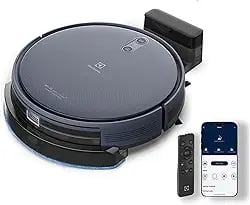 Aspirador de pó robô Electrolux ERB44 conectado azul com sensor antiqueda