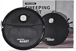 Robô aspirador de pó automático recarregável preto marca YODHE