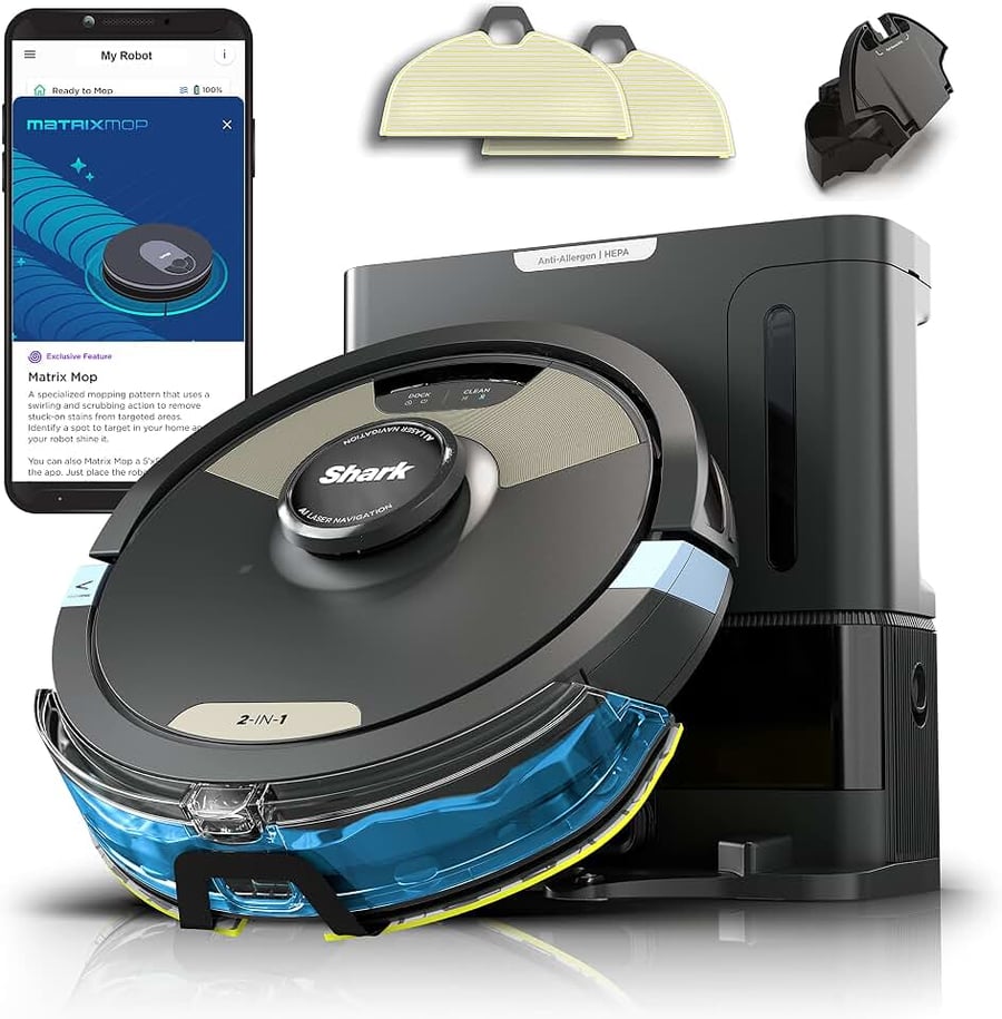 Robô aspirador Shark AI Ultra AV2610WA com base de autoesvaziamento HEPA XL