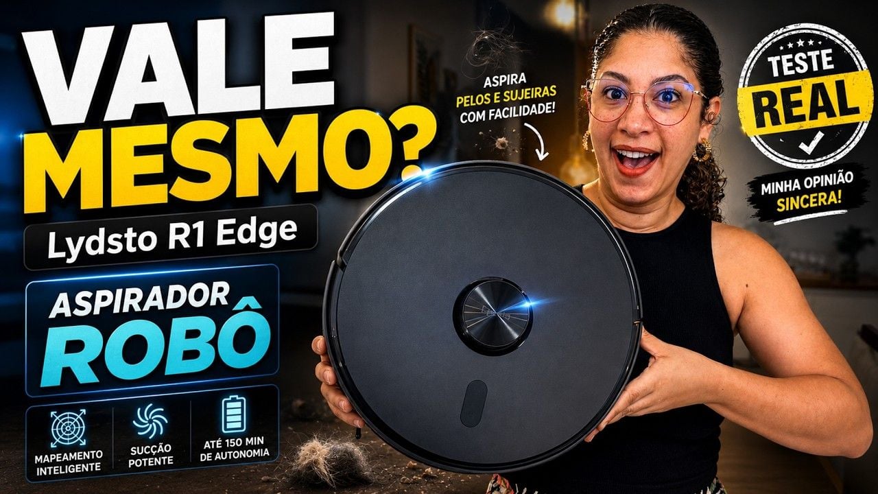 Vídeo com teste real de robô aspirador aspirando pelo de pet