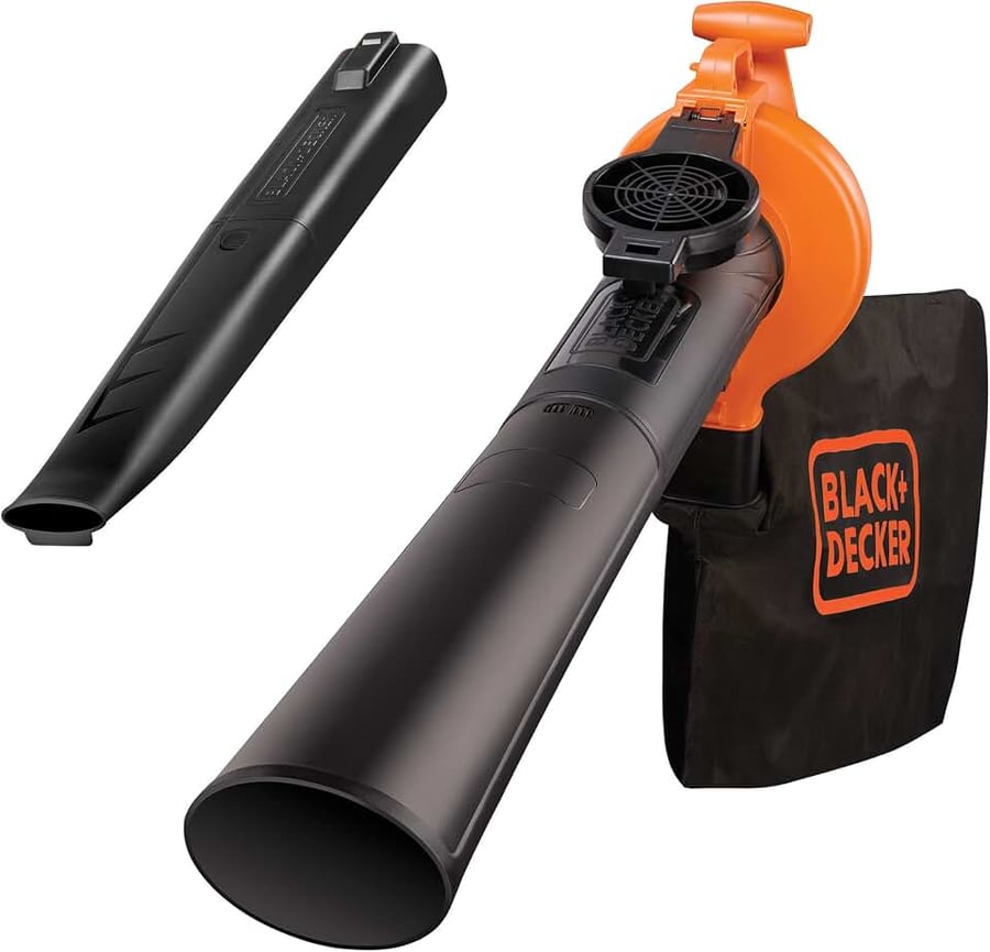 Aspirador soprador e triturador Black+Decker BV25 110V para folhas