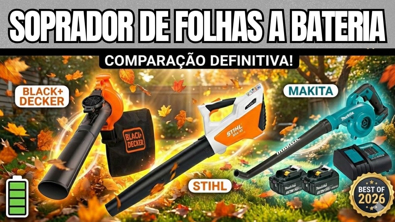 Vídeo sobre o melhor soprador de folhas em 2026