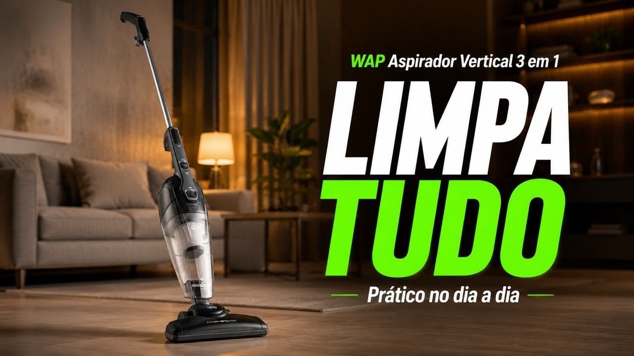 Vídeo sobre o aspirador vertical WAP Silent Speed Max 3 em 1