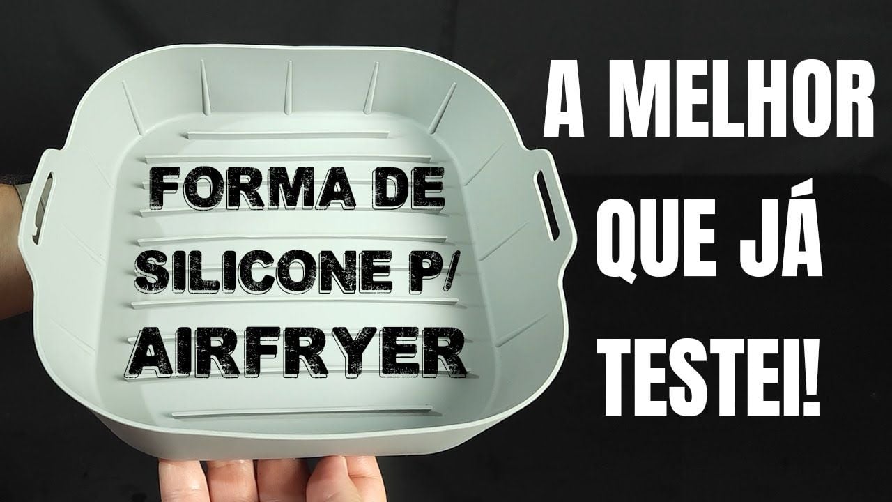 Vídeo sobre forma de silicone para air fryer